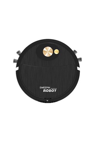 Reedark 3 Ü 1 Arada Süpürme, Emme Ve Silme Robotu, Akıllı Temizlik Makinesi, Usb Şarjlı Ev Aleti Beyaz