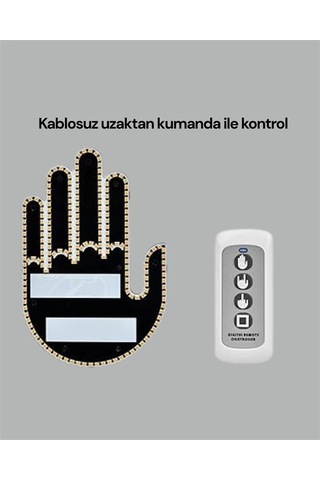 Yüksek Görünürlüklü Otomobil Jest Işığı - 3 Modlu Led Arka Cam Aksesuarı, Pratik Ve Eğlenceli Çok Renkli