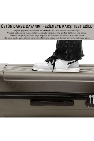 Anthony Jackson Ultra Hafif Abs Büyük Boy Valiz Trıon Füme