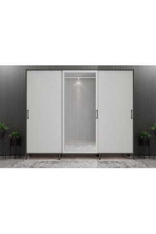 Beyzade Sürgülü Portmanto Vestiyer Fb  240 Cm