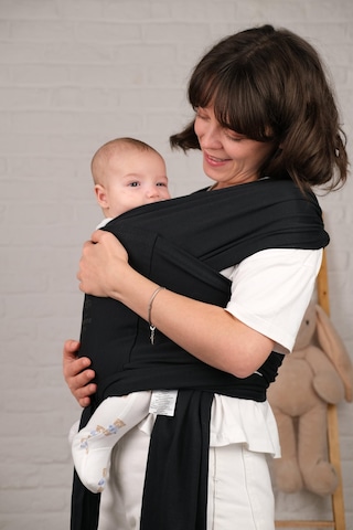 Sırt Destekli Ayarlanabilen Sling, Taşıma Şalı, Ana Kucağı Siyah