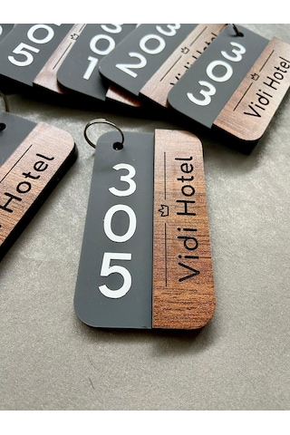 Yönline 10 Adet Anahtarlık, Otel, Pansiyon, Yurt, Butik, Bungalov Otel