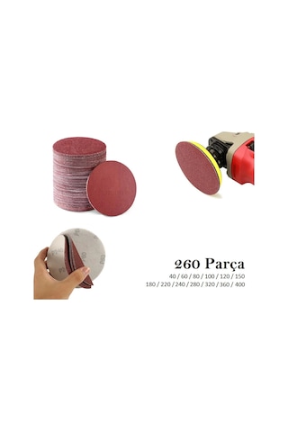 Venoa Ahşap Metal Cırt Zımpara Kağıdı 115 Mm 260 Parça