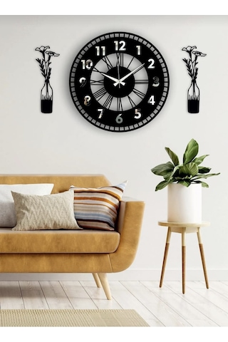 Salon-oda-iş Yeri Hediyesi Kaliteli Duvar Saati Çok Şık Tasarım Çok Renkli