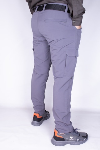 Nikbin Tactical Outdoor Taktik Pantolon Kargo Cep Likrali Yazlık -gri Renk Gri