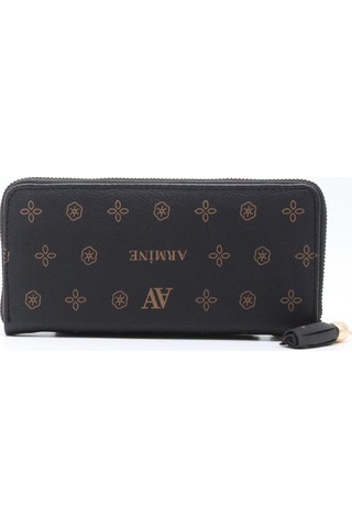 Armine C 07 Kadin Portföy Çanta ARMİNE-C07-R11294 Siyah Baskılı