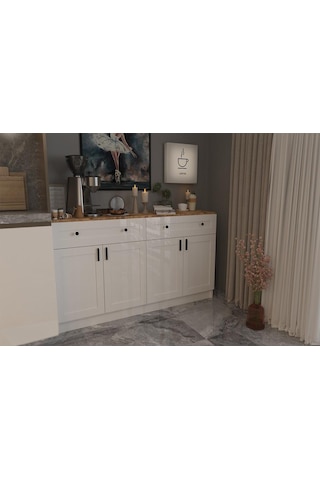 Çiftli Çok Amaçlı Dolap - Kahve Köşesi-mutfak Standı