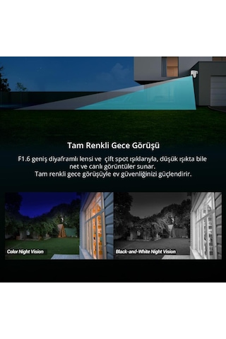 Ezviz H8c Se 3mp 2k 360 Dönebilen Dış Mekan Wi-fi Güvenlik Kamerası, Yatay Ve Dikey Hareketli, İnsan Algılama, Gece Görüşü