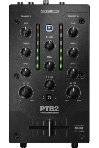 Ptb2 Mobil 2+1 Channel Dj Mixer W/dvs & Bluetooth
