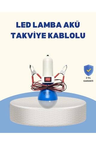 Znv Zenvia Mey İthalat Timsah Kıskaçlı 12v Led Ampul Kamp Ve Acil Durum Lambası Znv2025 Cmn