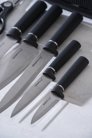 Cooper 7 Parça Bıçak Seti Siyah