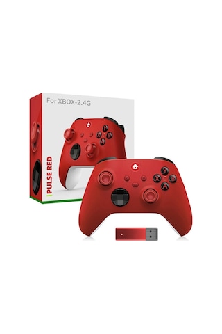 Konsol Plus Xbox 9. Nesil Kablosuz PC / Android / iOS Uyumlu Oyun Kolu Kırmızı