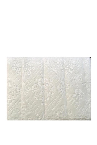 Merinos Yatak Örtüsü Çift Kişilik İpeksoft / Çeyizlik / Günlük Kullanım İçin Uygun Açık Krem