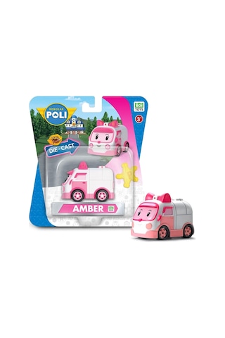 Robocar Poli Metal Araç Karakter Figürler - Amber 83163 Standart