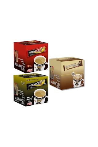 Mahmood Coffee 3'ü 1 Arada 48’li + 3'ü 1 Arada Sütlü Köpüklü 48’li + 2'si 1 Arada 48’li