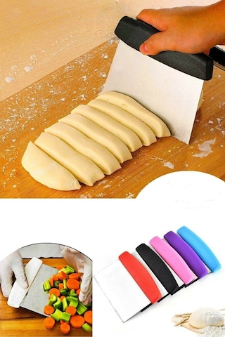 Büyük Silikon Hamur Açma Matı 40x50cm & Hamur Spatula & 3'lü Pasta Dekorasyon Seti