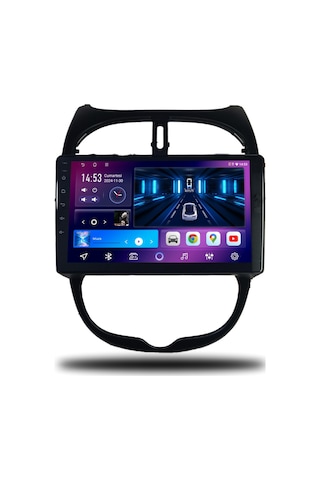 Carplayer Peugeot 206 1999-2011 Uyumlu Android Multimedya 4gb Ram 32gb Hafıza