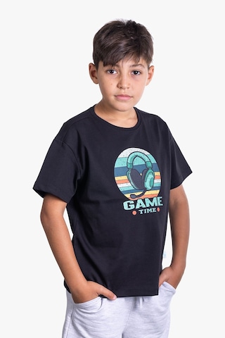 Little's World The Game Time Çocuk Tshirt Siyah