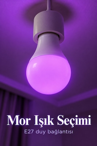 Tek Uzaktan Kumandalı Rgb Led Ampul 16 Renk Ayarlı Najmaddin 1