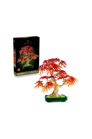 Japon Kırmızı Akçaağaç Bonsai Ağacı 10348 - Kırmızı Ve Kehribar Sarısı Yapraklara Sahip Yapay Bitki İçeren Sevgililer Günü&apos Ne Özel Model Yapım Seti 474 Parça
