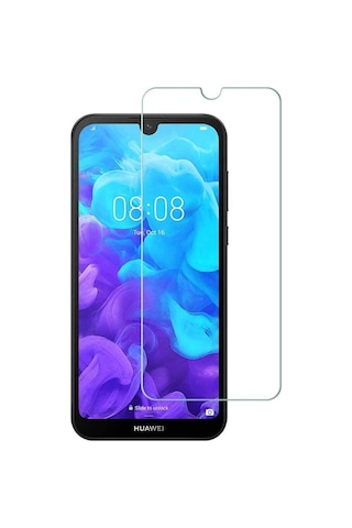 Huawei Y5 2019 Arka Kapak Silikon Kılıf + Temperli Cam Ekran Koruyucu