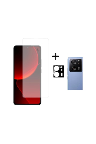 Xiaomi Mi 13t Pro Uyumlu Temperli Cam Ekran Koruyucu Ve Kamera Lens Koruyucu Seti