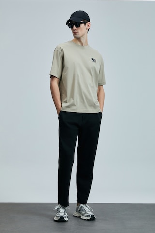 Lufian Mask Modern Grafik T- Shirt Bej Bej 111020248100550 Bej