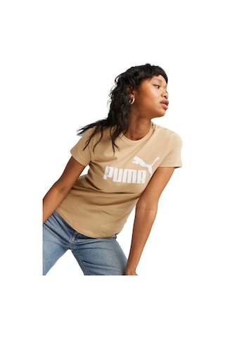 Puma Ess Logo Kadın Tişört 58677587 Bej