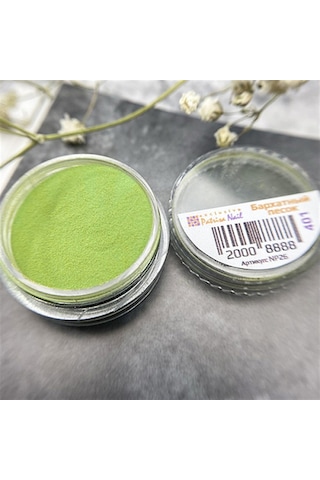 Açık Yeşil Akrilik Toz 401 5 Gr - Protez Tırnak Ve Nail Art İçin Profesyonel Renkli Akrilik Pudra