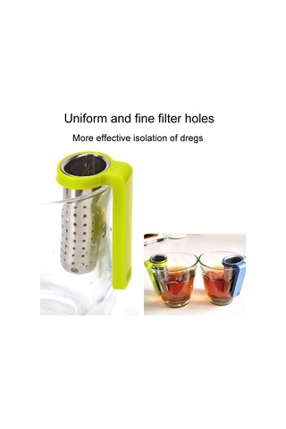 Sones Ev Paslanmaz Çelik Çay Süzgeci Basit Ve Taşınabilir Çay Filtresi Kırmızı