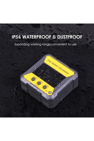 Tongxida Dijital Eğim Ölçer - 4x90 Açı Ölçümü, Mıknatıslı, Ip54 Su Geçirmez