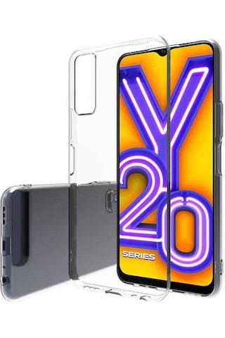 Rba Aksesuar Vivo Y11s Kılıf Rba Süper Silikon Kapak - Renksiz Çok Renkli