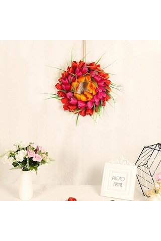 Suntek Çelenk Dal Garland Düğün Kapı Dekor Turuncu