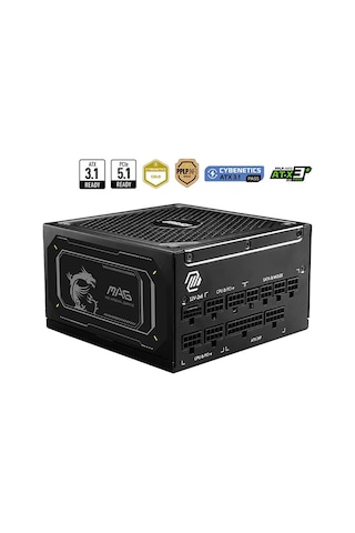 Msı Mag A1000gl Pcıe5 Iı 1000w 80plus Gold Atx 3.1 Full Modüler Güç Kaynağı