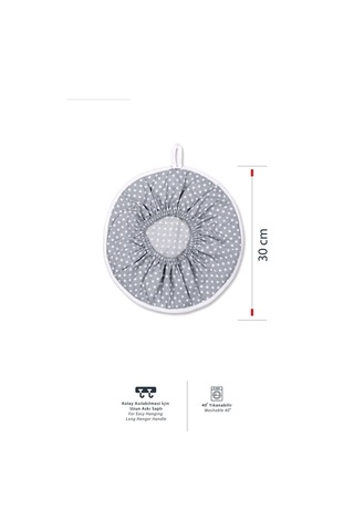 3 Adet Şık Ve Pratik Demlematik: Pilav Demleme Örtüsü , Tencere Kapağı Bonesigri Puantiye