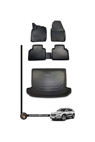 Hyundai Tucson 2015+ 3d Havuzlu Paspas + Bagaj Havuzu Ikili Set