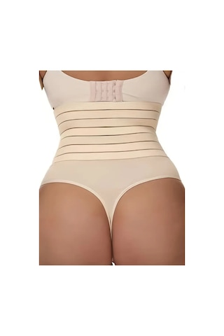 Mistirik Flerna Model Yüksek Sıkılaştırıcı Ve Toparlayıcı String Külot Korse Ten Renk02