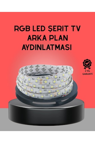 Uzaktan Kumandalı Led Tv Arka Işık Şeridi Çok Renkli
