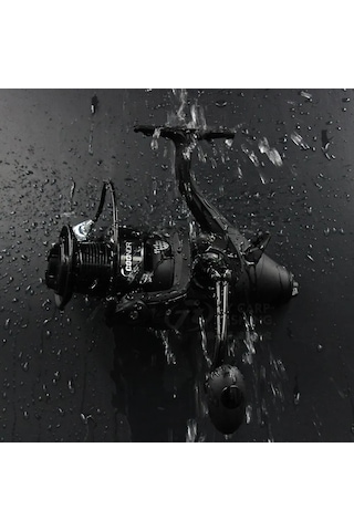 Vkemall Wn6000 Çift Frenli Spinning Makinesi - Tam Metal Bobinli Uzun Atış Balık Makinesi Sahte Yemi Balıkçılığı İçin Ön Ve Arka Fren