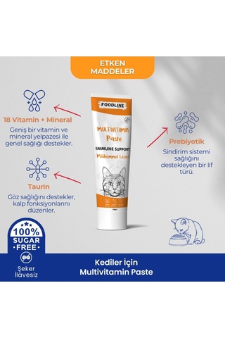 Foodline Multivitamin Malt Macun 100 Gr Bağışıklık Destekleyici