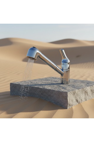 Demirdöküm Spiralli Eviye Lavabo Bataryası Metalik Gri