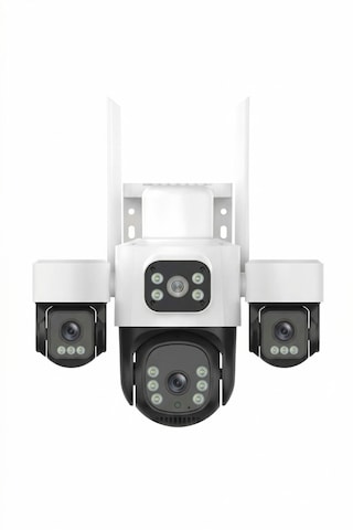 Inox X113 3 Lens 9mp Dış Mekan Wi-fi Güvenlik Kamerası Ip66 Su Geçirmez Renkli Gece Görüşlü Ptz