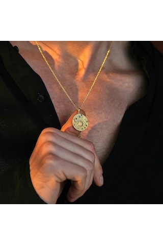 İpek Silver 925 Ayar Gümüş Galaksi Unısex Kolye Gümüş