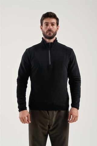 Exuma Yarım Fermuarlı Polar 2312002-Black Siyah