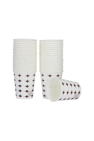 Kullan At Karton Bardak - Karton Kağıt Bardak 100 Adet