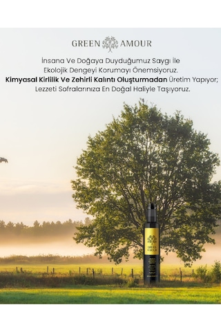 Green Amour Erken Hasat %100 Natürel Sızma Zeytinyağı  Soğuk Sıkım 250 ML