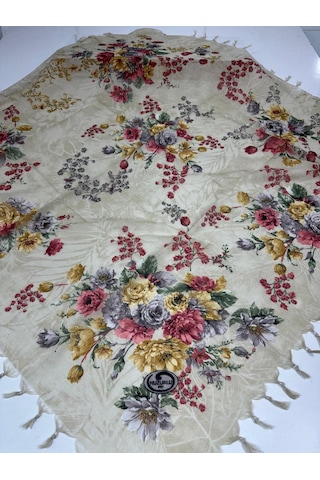 Sökme Boncuklu Pamuk Yazma - 05651 Bej