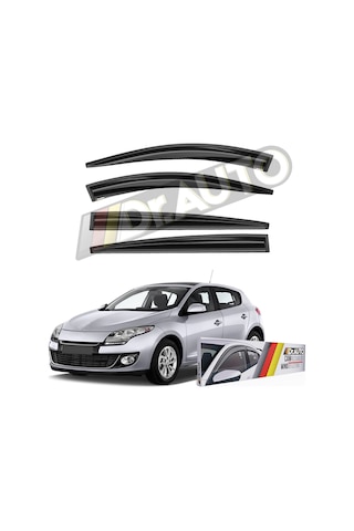 Renault Megane 3 2009-2015 Hb Cam Rüzgarlığı 4lü