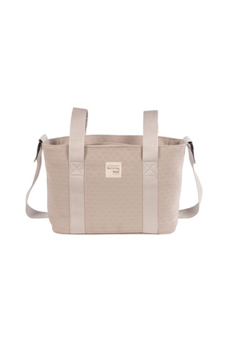 Walking Mum Eco Mum Crossbody Bebek Bakım Çantası Apricot Bej