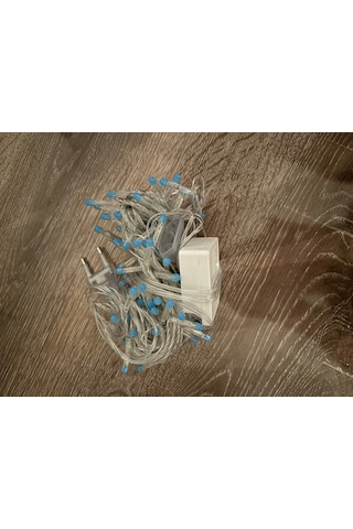 10m 100 Led Damla Uçlu Mavi Işık Şeffaf Kablo Mz-17-6 Çok Renkli